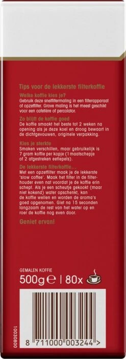 Douwe Egberts Aroma Rood Filterkoffie - Dubbelpak 6 X 1000 Gram -Rogers Coffee Service Winkel 423x1200