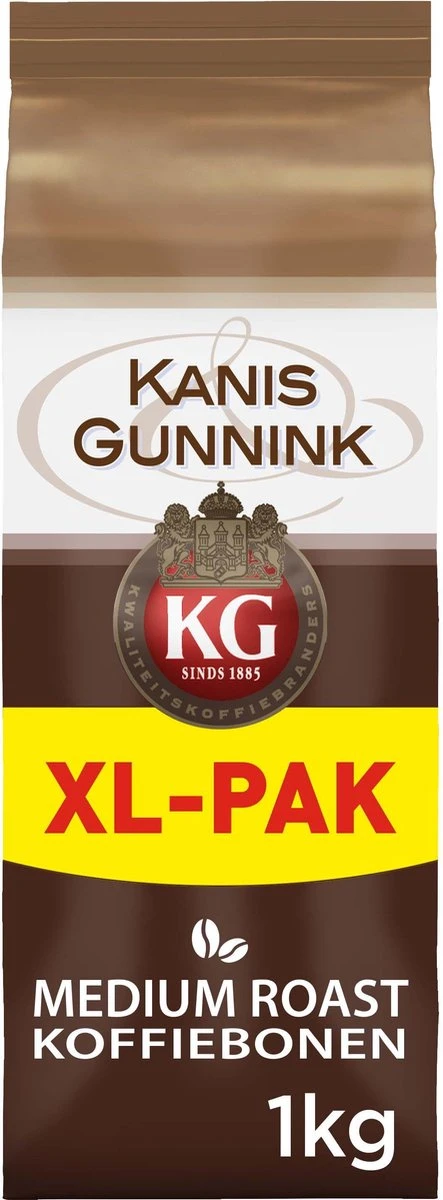 Kanis & Gunnink Medium Roast Koffiebonen - 4 X 1000 Gram - Voordeelverpakking 6 Kanis & Gunnink Medium Roast Koffiebonen - 4 X 1000 Gram - Voordeelverpakking - Afbeelding 6