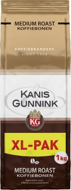 Kanis & Gunnink Medium Roast Koffiebonen - 4 X 1000 Gram - Voordeelverpakking 13 Kanis & Gunnink Medium Roast Koffiebonen - 4 X 1000 Gram - Voordeelverpakking -Rogers Coffee Service Winkel 451x1200