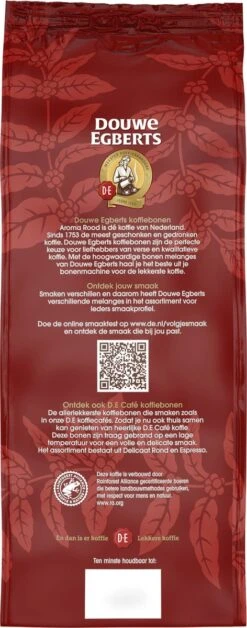 Douwe Egberts Aroma Rood Koffiebonen - 4 X 1000 Gram - Extra Grote Verpakking -Rogers Coffee Service Winkel 472x1200 1