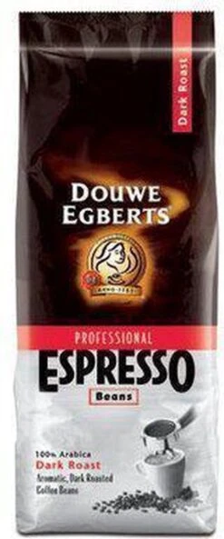 Koffie Douwe Egberts Espresso Bonen Dark Roast 1000gr -Rogers Coffee Service Winkel 500x1200
