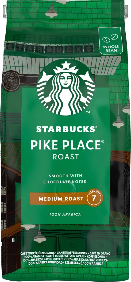 Starbucks Pike Place Medium Roast Koffiebonen - 4 Zakken à 450 Gram 2 Starbucks Pike Place Medium Roast Koffiebonen - 4 Zakken à 450 Gram - Afbeelding 2