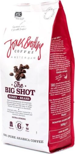Jones Brothers Coffee The Big Shot Koffiebonen - 6 X 500 Gram 11 Jones Brothers Coffee The Big Shot Koffiebonen - 6 X 500 Gram -Rogers Coffee Service Winkel 586x1200