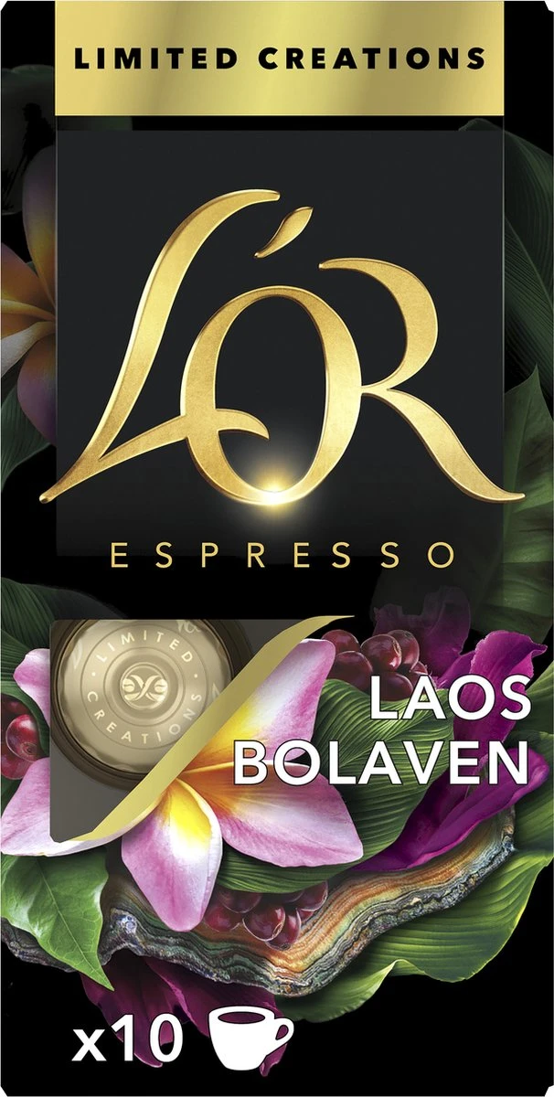 L'OR Espresso Limited Creations Laos Bolaven Koffiecups - Intensiteit 7/12 - 10 X 10 Capsules 2 L'OR Espresso Limited Creations Laos Bolaven Koffiecups - Intensiteit 7/12 - 10 X 10 Capsules - Afbeelding 2
