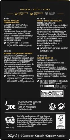 L'OR Espresso Forza Koffiecups - Intensiteit 9/12 - 10 X 10 Capsules 12 L'OR Espresso Forza Koffiecups - Intensiteit 9/12 - 10 X 10 Capsules -Rogers Coffee Service Winkel 606x1200 8