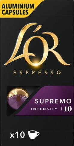 L'OR Espresso Supremo Koffiecups - Intensiteit 10/12 - 10 X 10 Capsules 19 L'OR Espresso Supremo Koffiecups - Intensiteit 10/12 - 10 X 10 Capsules -Rogers Coffee Service Winkel 607x1200 2