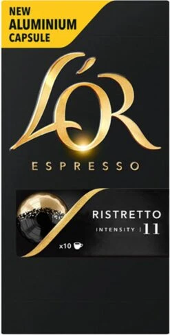 L'OR Espresso Ristretto (11) - 10 X 10 Koffiecups -Rogers Coffee Service Winkel 611x1200