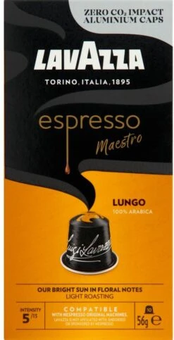 Lavazza Espresso Lungo - Aluminium Nespresso Capsules - 10 Stuks 11 Lavazza Espresso Lungo - Aluminium Nespresso Capsules - 10 Stuks -Rogers Coffee Service Winkel 614x1200 2