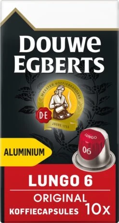 Douwe Egberts Lungo Original Koffiecups - Intensiteit 6/12 - 10 X 10 Capsules -Rogers Coffee Service Winkel 643x1200 2