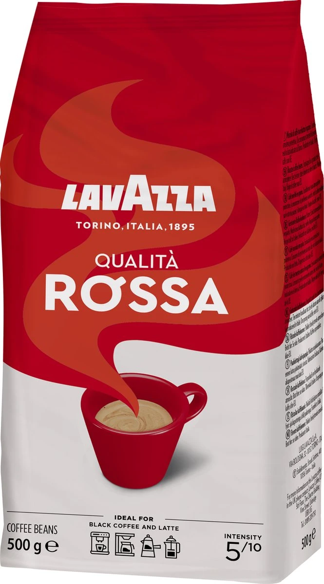 Lavazza Qualita Rossa Koffiebonen - 500g 5 Lavazza Qualita Rossa Koffiebonen - 500g - Afbeelding 5