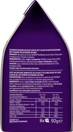 Senseo Cappuccino Choco Koffiepads - 2/9 Intensiteit - 4 X 8 Pads -Rogers Coffee Service Winkel 668x1200