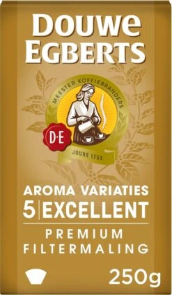 Douwe Egberts Excellent - Filterkoffie - 12 X 250 Gram -Rogers Coffee Service Winkel 699x1200 1
