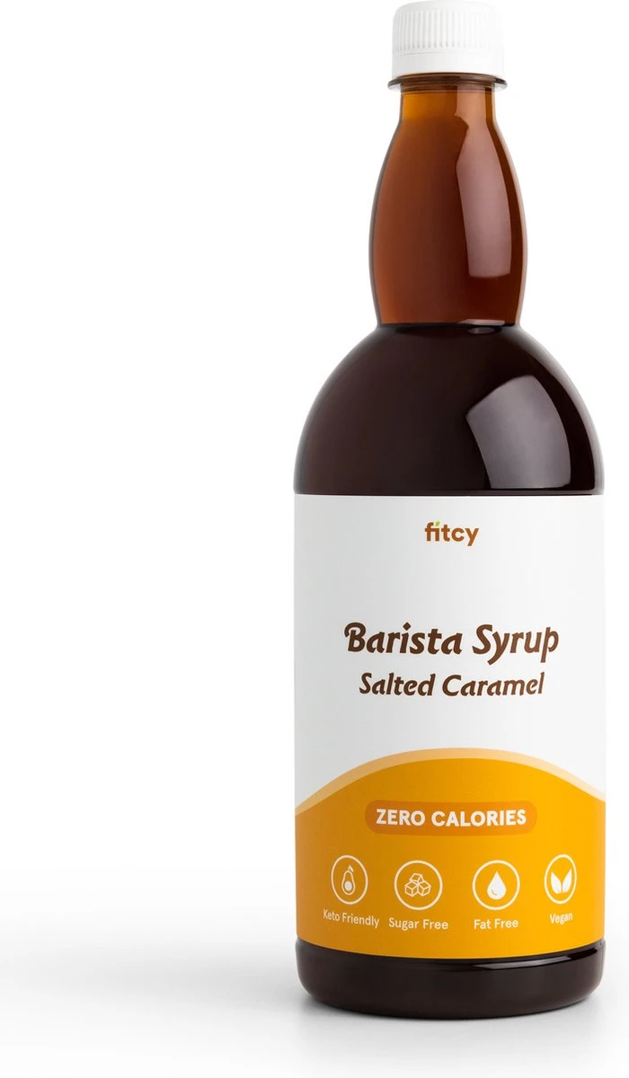 Fitcy | Koffiesiroop | Salted Caramel | Barista Syrup | Zero | Vegan | Vetvrij | Suikervrij | Keto-vriendelijk | Koffie | Siroop | 1L 1 Fitcy | Koffiesiroop | Salted Caramel | Barista Syrup | Zero | Vegan | Vetvrij | Suikervrij | Keto-vriendelijk | Koffie | Siroop | 1L