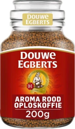 Douwe Egberts Aroma Rood Oploskoffie - 6 X Pot Van 200 Gram -Rogers Coffee Service Winkel 701x1200