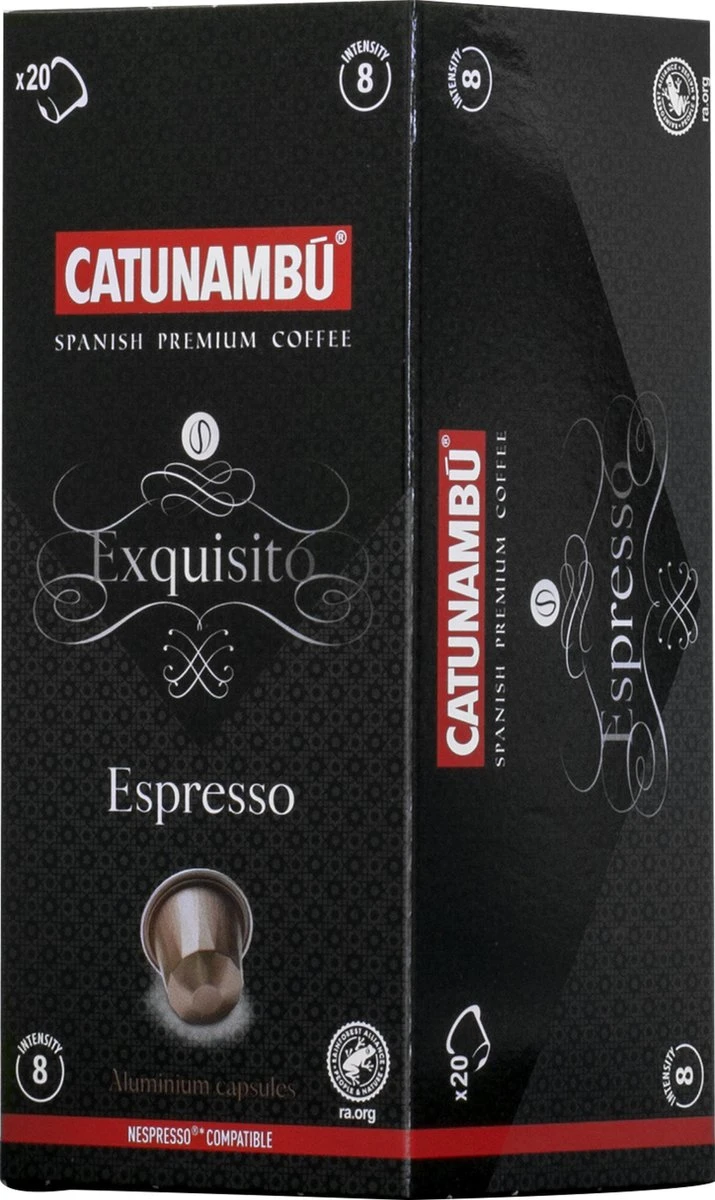 Catunambú Cups - Espresso Exquisito 5 X 20 Cups 1 Catunambú Cups - Espresso Exquisito 5 X 20 Cups