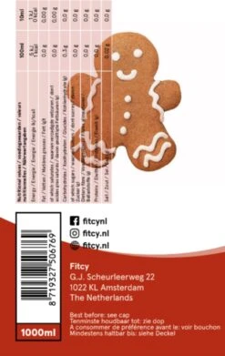 Fitcy | Koffiesiroop | Gingerbread | Barista Syrup | Zero | Vegan | Vetvrij | Suikervrij | Keto-vriendelijk | Koffie | Siroop | MET DOSEERPOMP | 1L 6 Fitcy | Koffiesiroop | Gingerbread | Barista Syrup | Zero | Vegan | Vetvrij | Suikervrij | Keto-vriendelijk | Koffie | Siroop | MET DOSEERPOMP | 1L -Rogers Coffee Service Winkel 759x1200