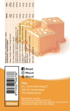 Fitcy | Koffiesiroop | Salted Caramel | Barista Syrup | Zero | Vegan | Vetvrij | Suikervrij | Keto-vriendelijk | Koffie | Siroop | MET DOSEERPOMP | 1L -Rogers Coffee Service Winkel 764x1200 1
