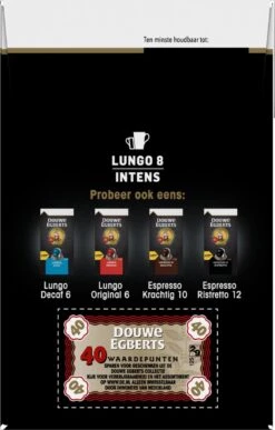 Douwe Egberts Lungo Intens (8) - 5 X 40 Koffiecups -Rogers Coffee Service Winkel 766x1200 1