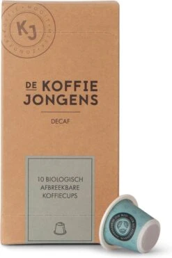 De Koffiejongens - Decaf - Nespresso Cups - 100% Biologisch Afbreekbaar - 60 Cups - 100% Nespresso Compatible