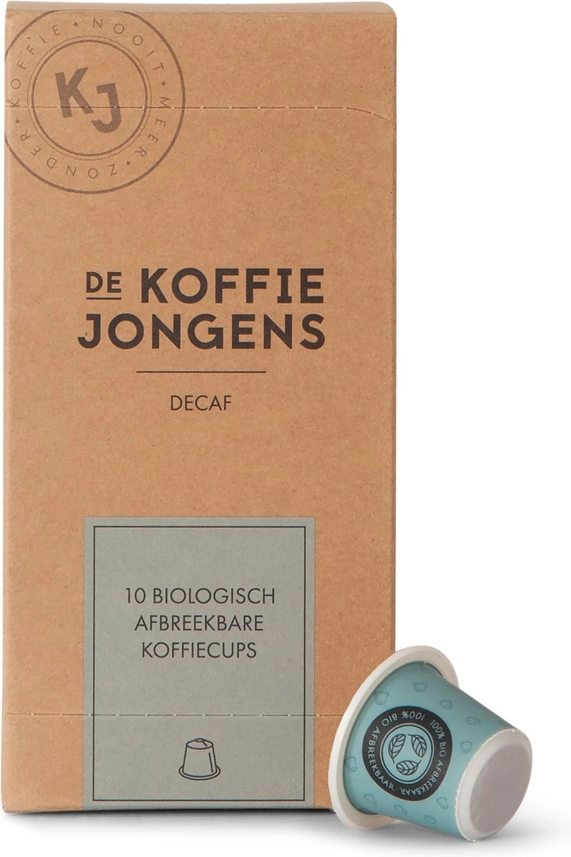 De Koffiejongens - Decaf - Nespresso Cups - 100% Biologisch Afbreekbaar - 60 Cups - 100% Nespresso Compatible 1 De Koffiejongens - Decaf - Nespresso Cups - 100% Biologisch Afbreekbaar - 60 Cups - 100% Nespresso Compatible