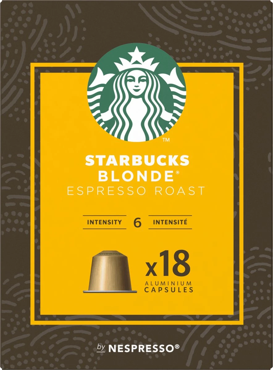 Starbucks By Nespresso Capsules Blonde Espresso Roast - 7 Doosjes à 18 Koffiecups 3 Starbucks By Nespresso Capsules Blonde Espresso Roast - 7 Doosjes à 18 Koffiecups - Afbeelding 3