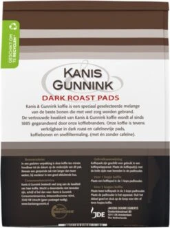 Kanis & Gunnink Dark Roast Koffiepads - 10 X 36 Pads 7 Kanis & Gunnink Dark Roast Koffiepads - 10 X 36 Pads -Rogers Coffee Service Winkel 894x1200