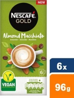 Nescafé Gold Almond Macchiato Oploskoffie - 6 Doosjes à 6 Zakjes 13 Nescafé Gold Almond Macchiato Oploskoffie - 6 Doosjes à 6 Zakjes -Rogers Coffee Service Winkel 900x1200 2