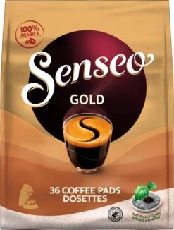 Senseo Gold Koffiepads - 5/9 Intensiteit - 10 X 36 Pads 20 Senseo Gold Koffiepads - 5/9 Intensiteit - 10 X 36 Pads -Rogers Coffee Service Winkel 910x1200