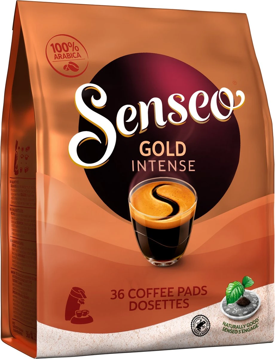 Senseo Gold Intense Koffiepads - 7/9 Intensiteit - 4 X 36 Pads 6 Senseo Gold Intense Koffiepads - 7/9 Intensiteit - 4 X 36 Pads - Afbeelding 6