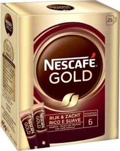 Nescafé Gold Oploskoffie - 6 Doosjes à 25 Zakjes -Rogers Coffee Service Winkel 949x1200