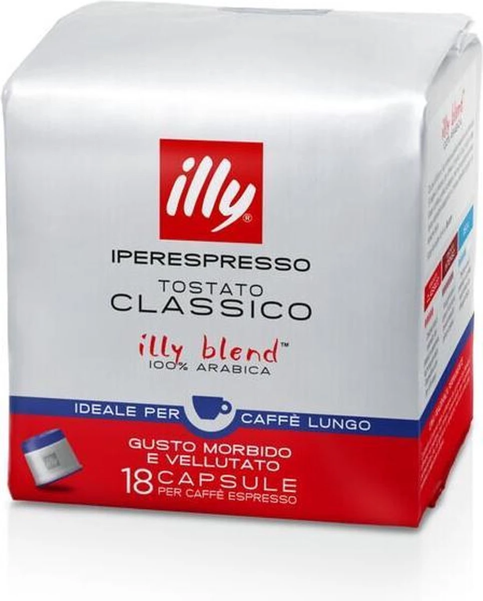 Illy Iperespresso Classico Lungo 18 Capsules 1 Illy Iperespresso Classico Lungo 18 Capsules