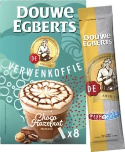 Douwe Egberts Latte Choco Hazelnut Oploskoffie - 5/9 Intensiteit - 5 X 8 Zakjes -Rogers Coffee Service Winkel 980x1200 1