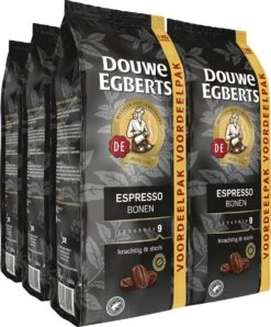Douwe Egberts Espresso Koffiebonen - 4 X 1000 Gram - Extra Grote Verpakking