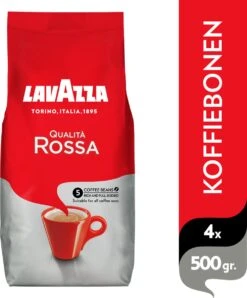 Lavazza Qualita Rossa Koffiebonen - 500 Gram X4 -Rogers Coffee Service Winkel 993x1200
